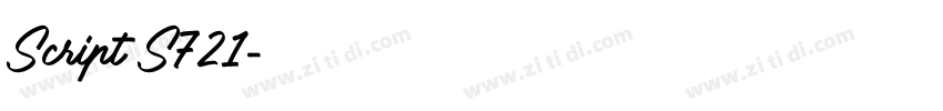 Script S721字体转换